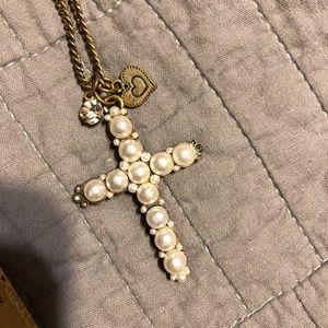 Pearl Cross Necklace